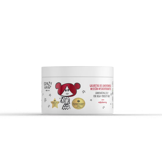 HISKIN Crazy Hair Plaukų laminavimo želė aukštaporočiams plaukams - Malina 300 ml