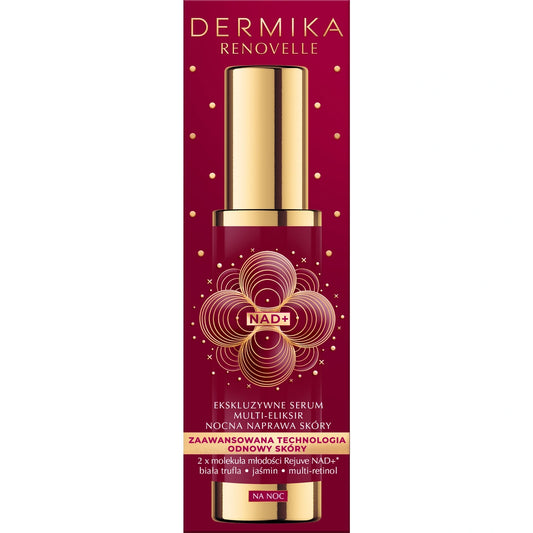 DERMIKA Renovelle Išskirtinis serumas - multi eliksyr Naktinė odos atnaujinimo priemonė 50 ml