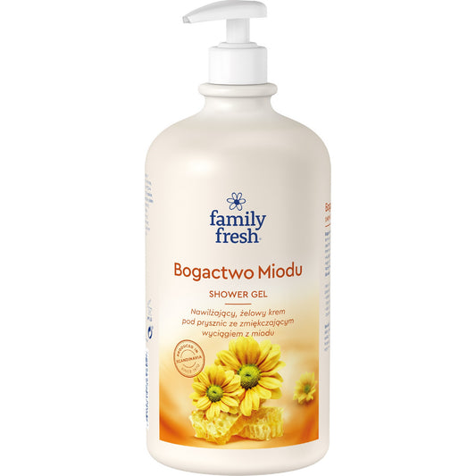 SORAYA Dušo gelis Family Fresh MEDUS TURTINGUMAS su pompa 1000ml