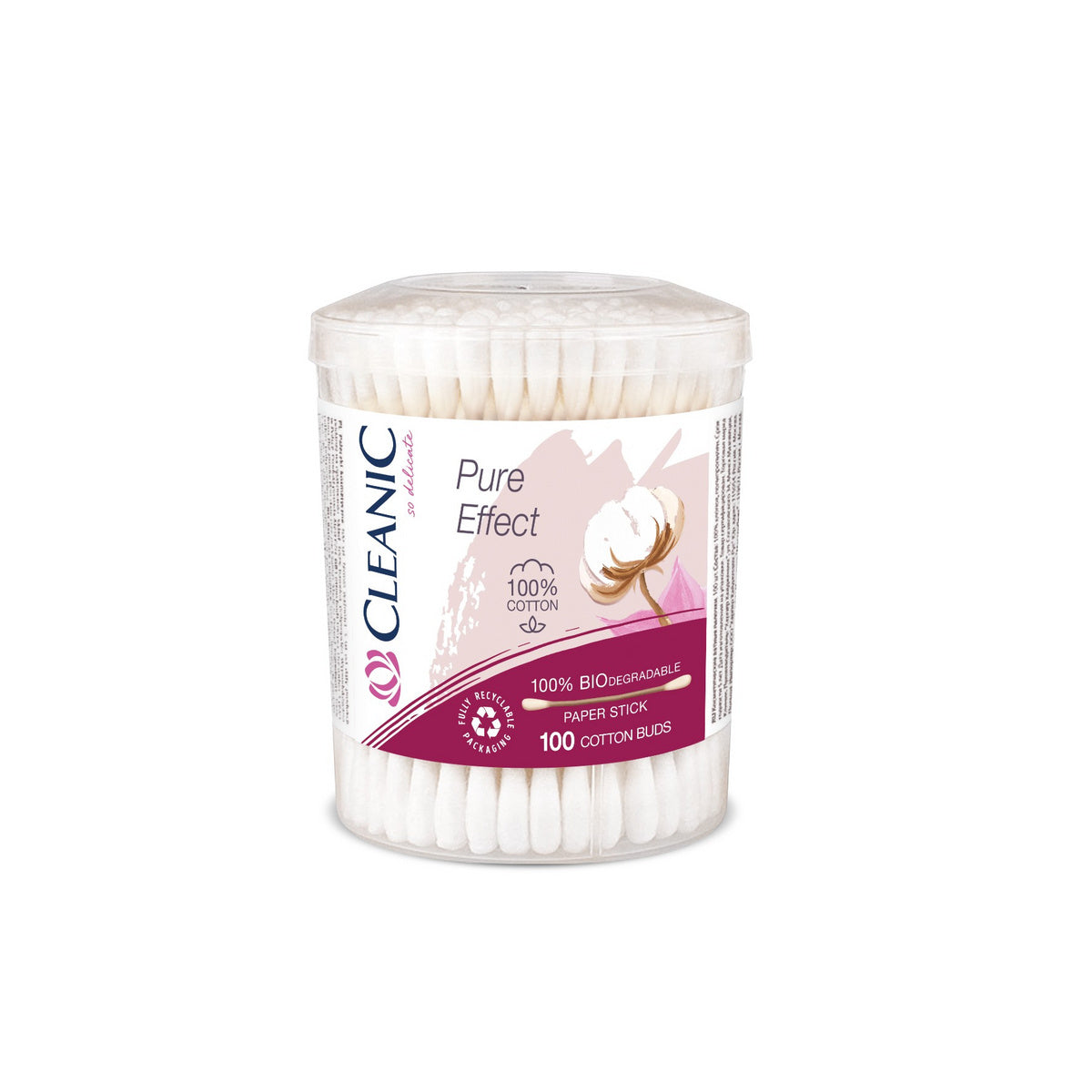 Cleanic Higieniniai tamponai Pure Effect - 100% biologiškai skaidūs 1op.-100vnt (dėžutė)