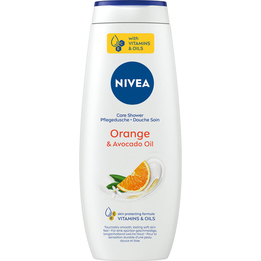 NIVEA Care Shower Priežiūros gelis po dušu Orange & Avocado Oil 500 ml