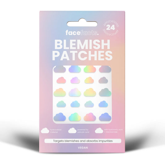 FACE FACTS Blemish Patches pleistrai nuo spuogų - Holografiniai Debesėliai 1 vnt. - 24 vnt.