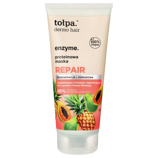 TOŁPA Dermo Hair Enzyme Proteinų plaukų kaukė Repair 200 ml