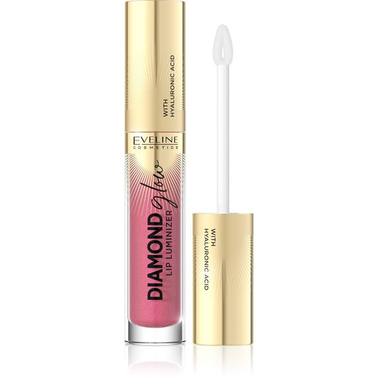 EVELINE Diamond Glow Lip Luminizer Blizgis lūpoms su hialurono rūgštimi nr. 09 4,5 ml
