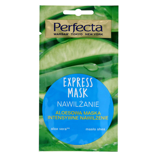 Perfecta Express Mask Aloe Vera intensyvus drėkinimas 8 ml