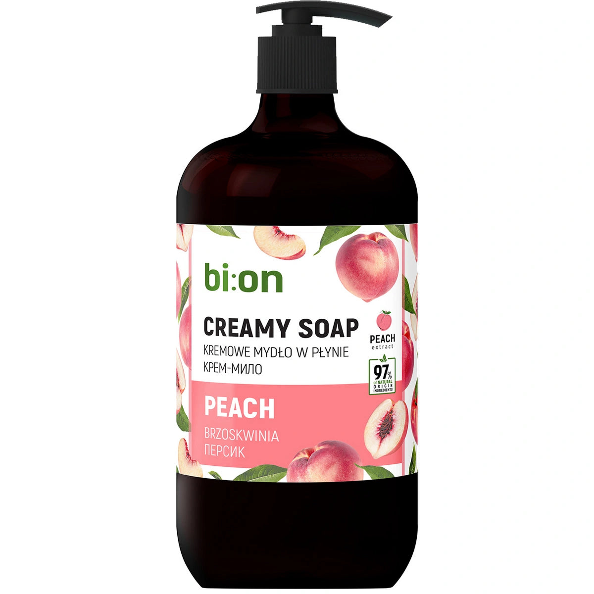 BIO NATURELL Kreminė muilas skystyje su pompa Persikas 946 ml