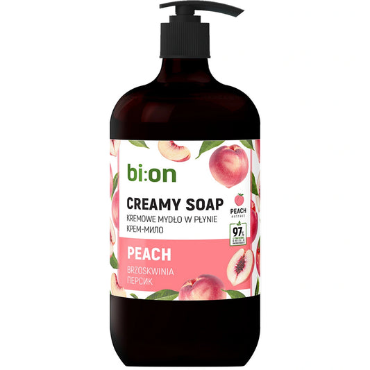 BIO NATURELL Kreminė muilas skystyje su pompa Persikas 946 ml