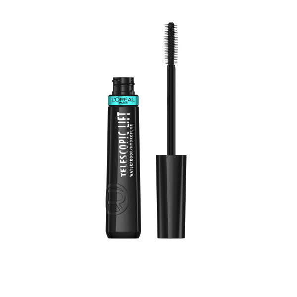 LOREAL Telescopic Lift Waterproof Vandeniui atsparus blakstienų tušas Black 9,9 ml