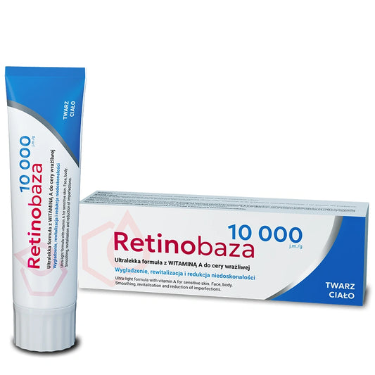 RETINOBAZA 10000 Ultralengvas formulė kremas su Vitaminu A 30 g
