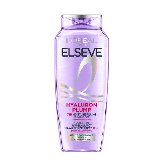 LOREAL ELSEVE Hyaluron Plump Drėkinamasis šampūnas sausiems plaukams 400 ml