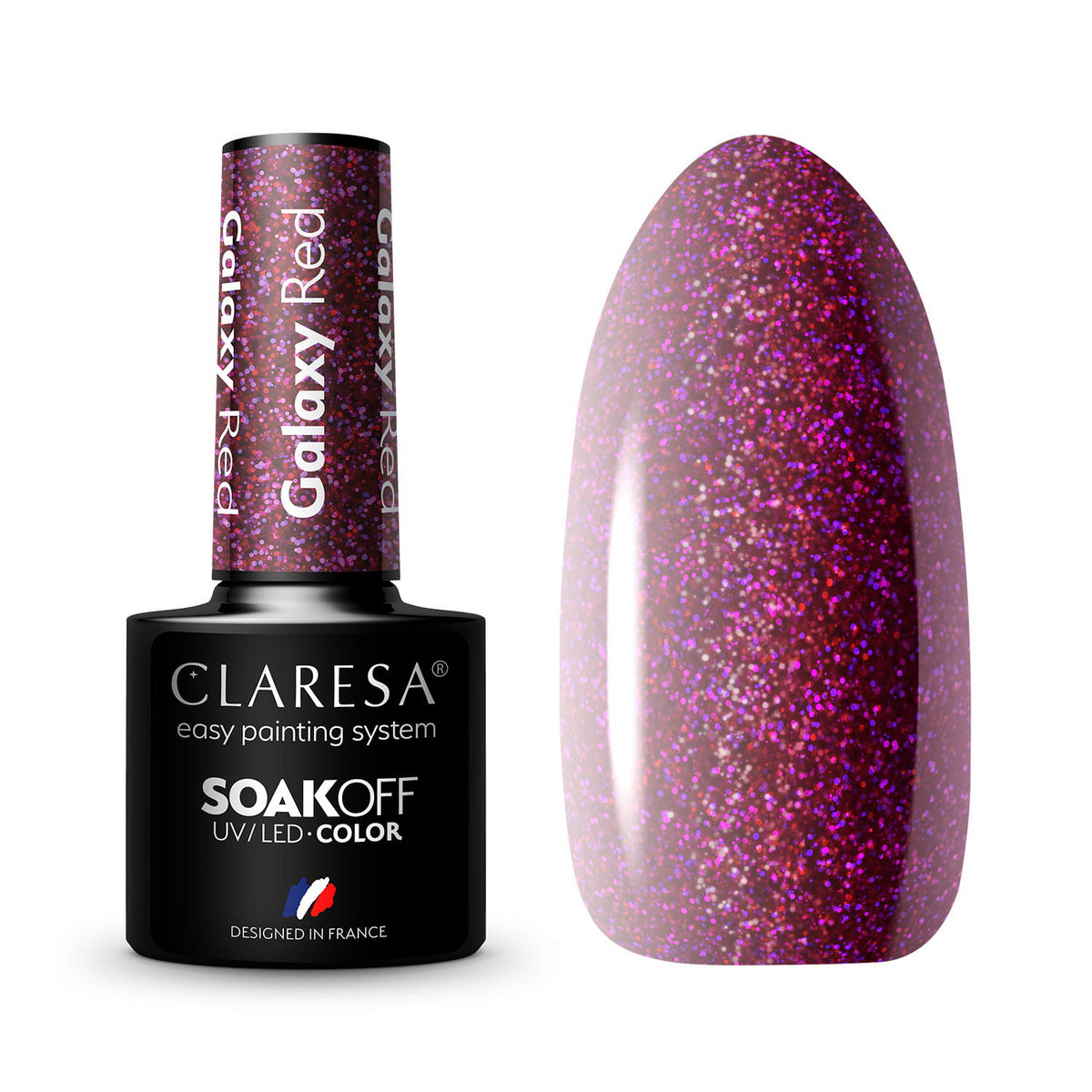 CLARESA Hibridinis lakas Galaxy - Raudonas 5g
