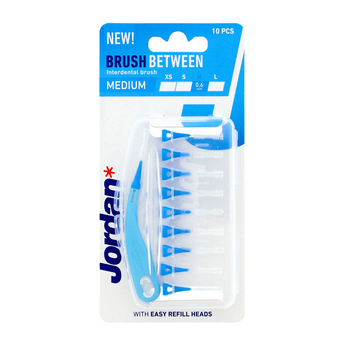JORDAN Taršytuvai tarpdančių valymui - M (vidutiniai) 0.6mm  1op.-10vnt