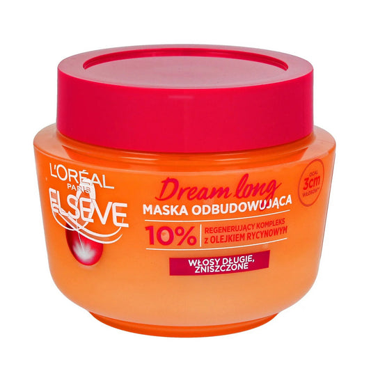 LOREAL ELSEVE Dream Long Atkurianti kaukė ilgoms ir pažeistoms plaukams, 300 ml