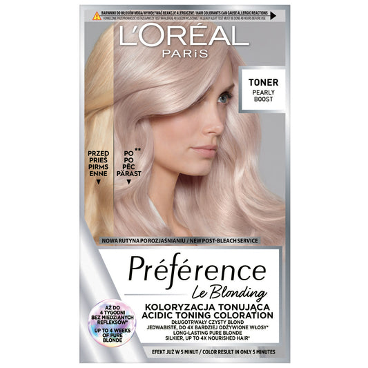 LOREAL Preference Le Blonding Toner koloryzujący do plaukų blond - Pearly Boost