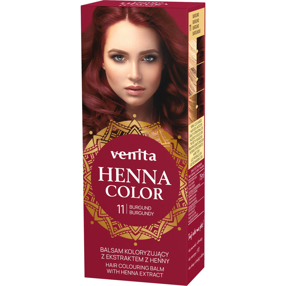 VENITA Henna Color Balsamas dažantis su henna ekstraktu - 11 Burgund