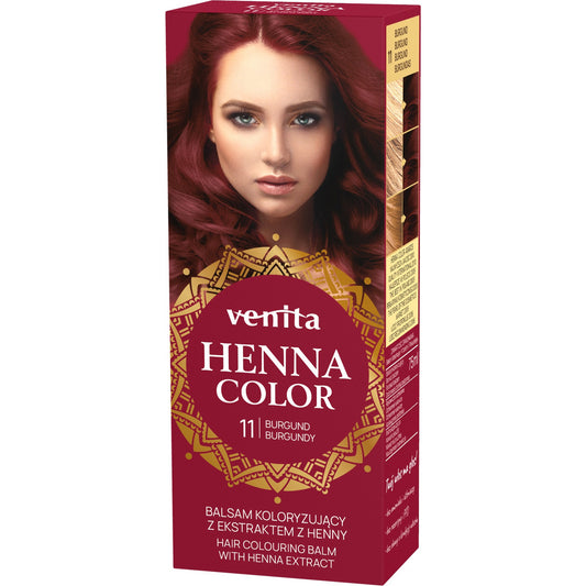 VENITA Henna Color Balsamas dažantis su henna ekstraktu - 11 Burgund