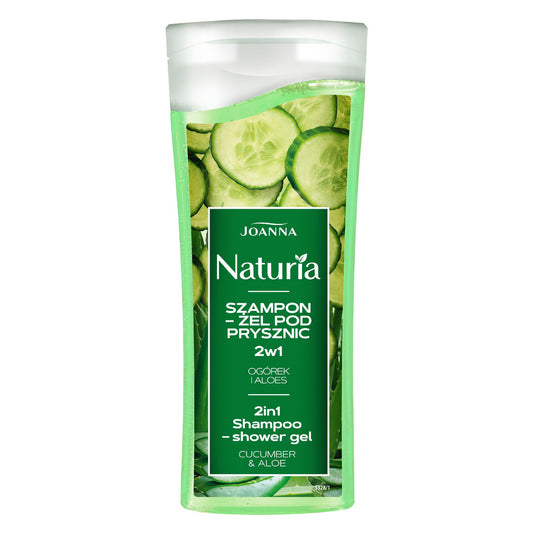 JOANNA Naturia Šampūnas-gelis po dušu 2w1 - Agurkas ir Aloe 100 ml