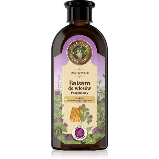 RECEPTURY ZIELARKI Laukų lobiai Balsamas su propoliu plaukams, kurie slenka 350ml