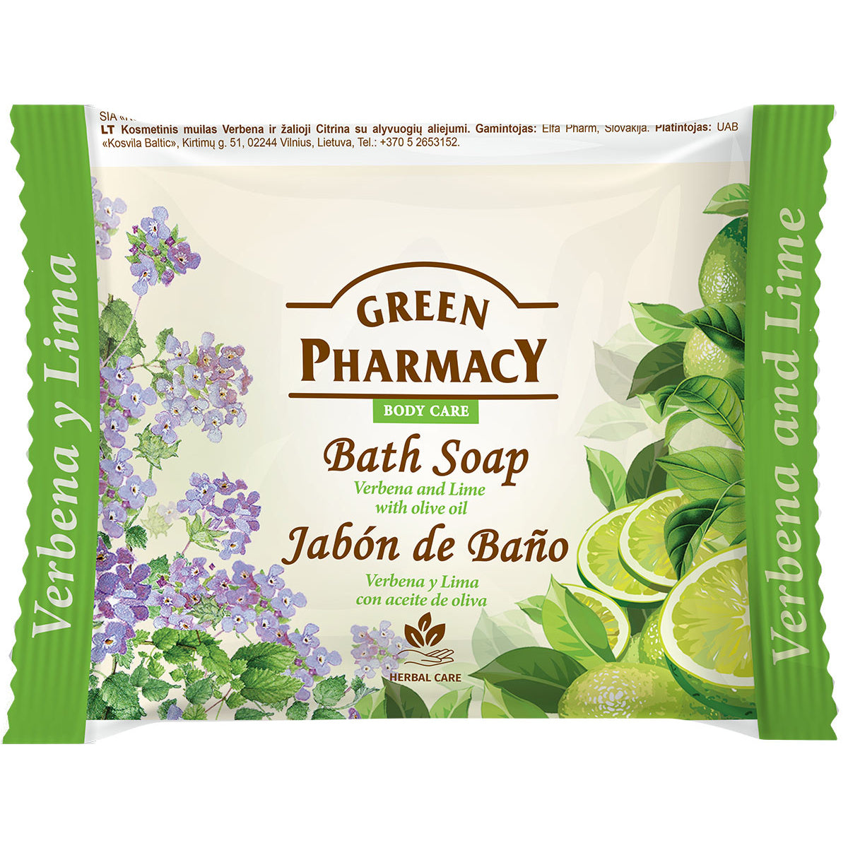 GREEN PHARMACY Muilo kubeliui Verbena + Limona 100 g