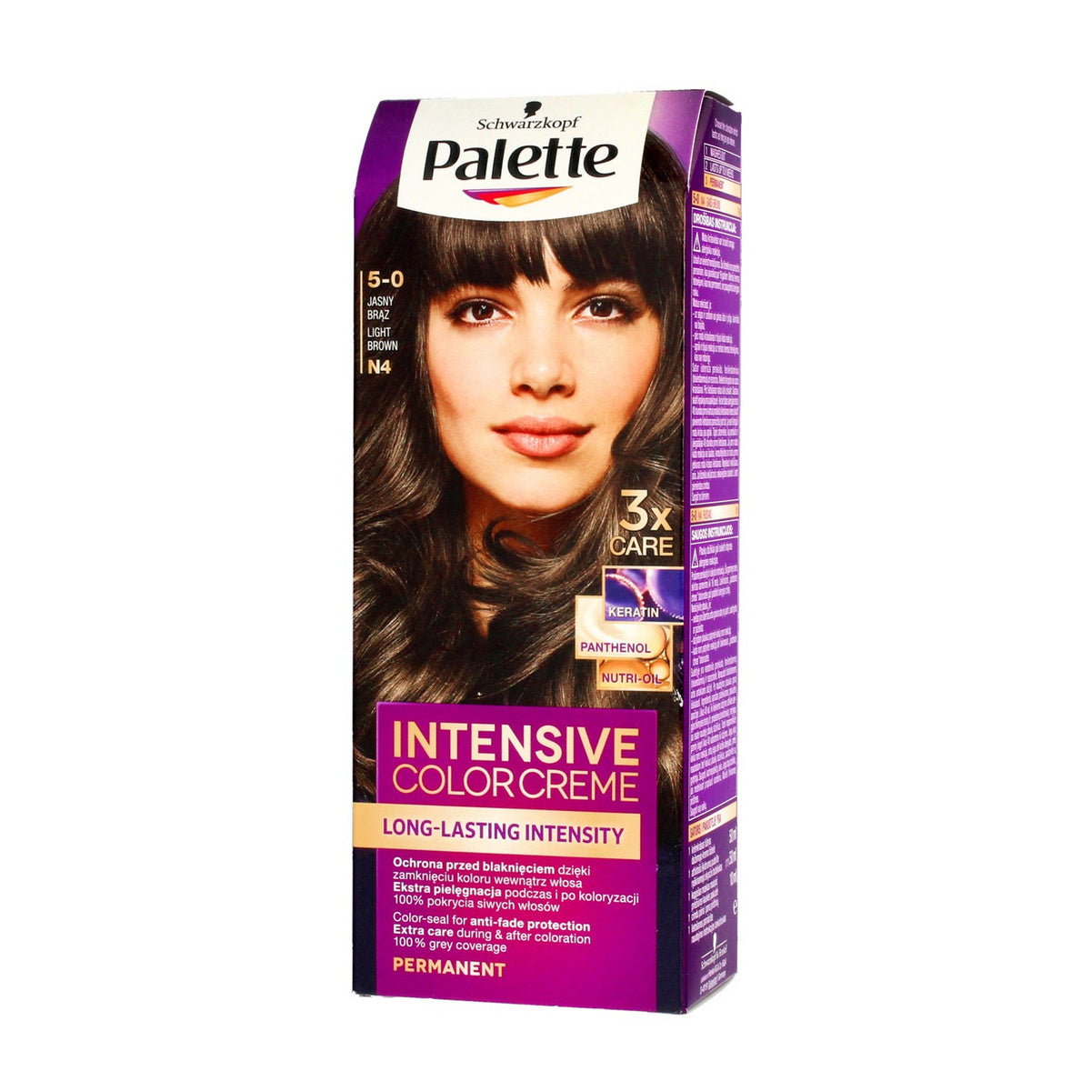 Palette Intensive Color Creme Kremas koloryzujący nr 5-0 (N4) - šviesus rudasis