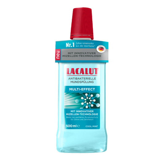 LACALUT Multi-Effect Antibakterinis burnos skalavimo skystis su miceline technologija 500 ml