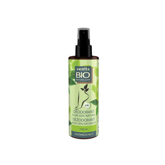 VENITA Bio Natural Care Dezodorantas pėdoms 100% natūralus alunitas - gaivinamasis 100ml