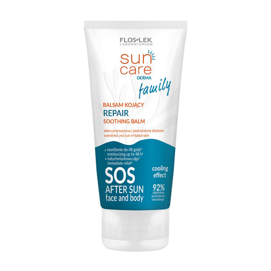 FLOSLEK Sun Care Derma Family Atstatomasis balzamas po saulės vonių 125ml