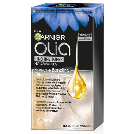 GARNIER Olia Hi-Shine Toner plaukams blond - Platininis blondas 1op.