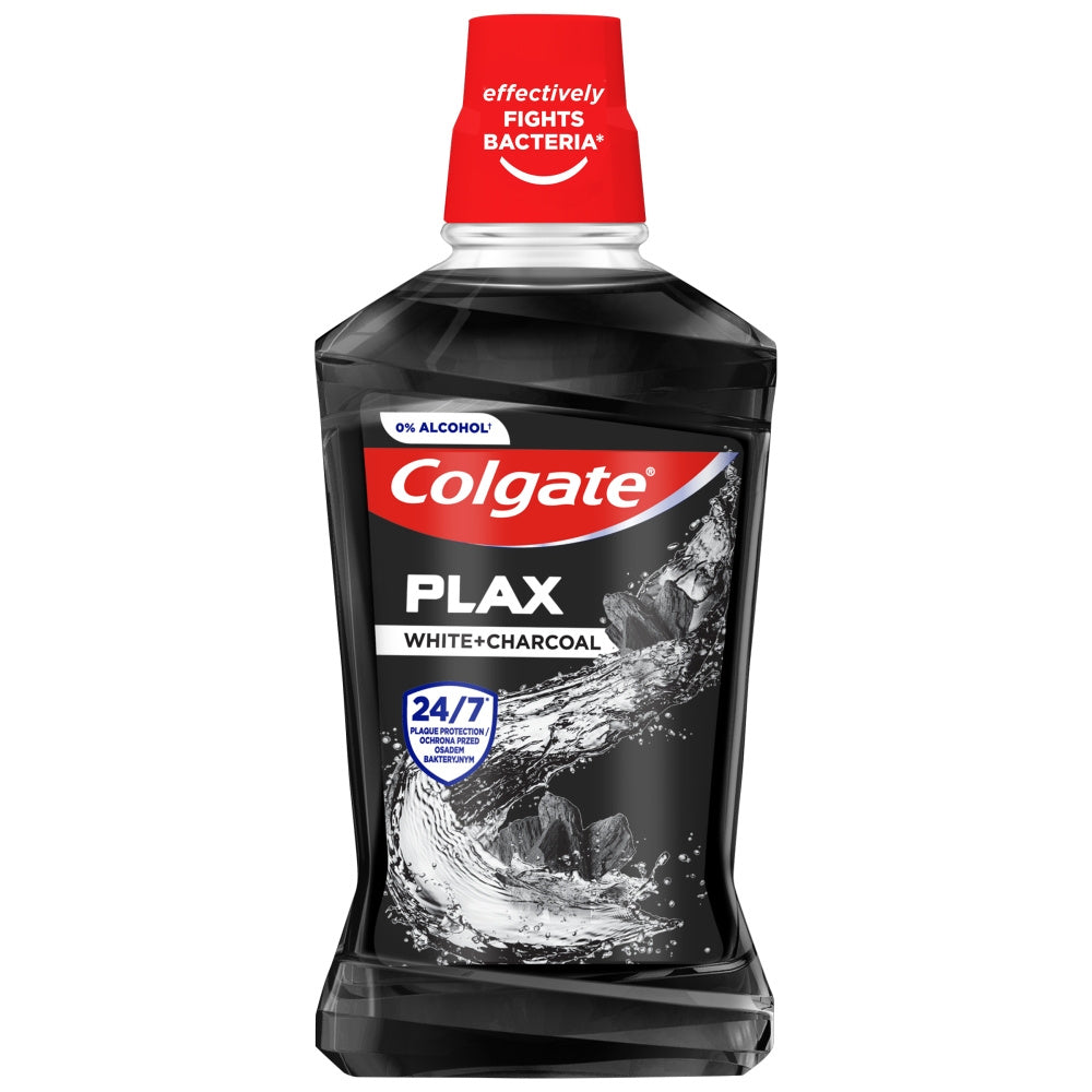 COLGATE Plax Burnos skalavimo skystis White & Charcoal 500ml