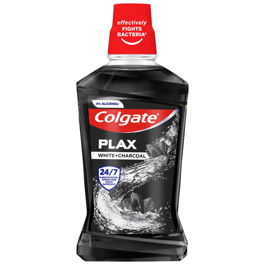 COLGATE Plax Burnos skalavimo skystis White & Charcoal 500ml