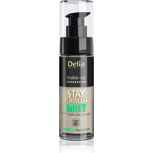DELIA COSMETICS Stay Flawless Matt makiažas 16H nr 404 Cashmere 30ml