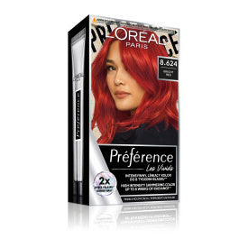 LOREAL Preference Vivid Colors Plaukų dažai 8.624 Bright Red