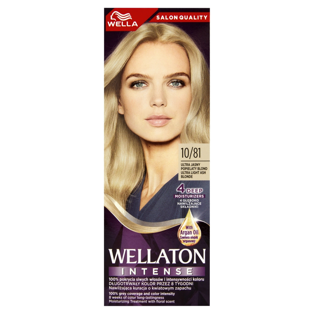 WELLA Wellaton Intense Plaukų dažai 10/81 - Ultra Šviesus Pelenų Blondinas 1op.