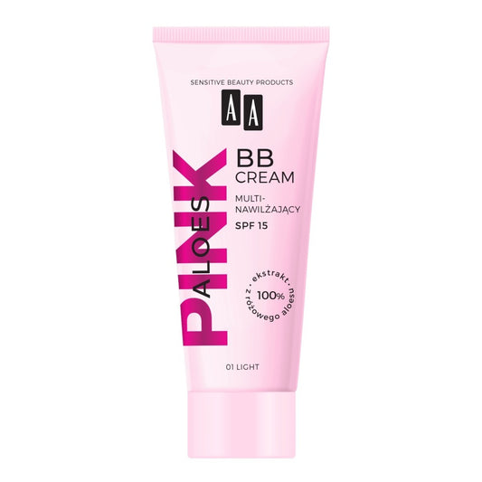 AA Pink Aloes Multidrėkinamasis BB kremas veidui nr. 01 Light 30ml