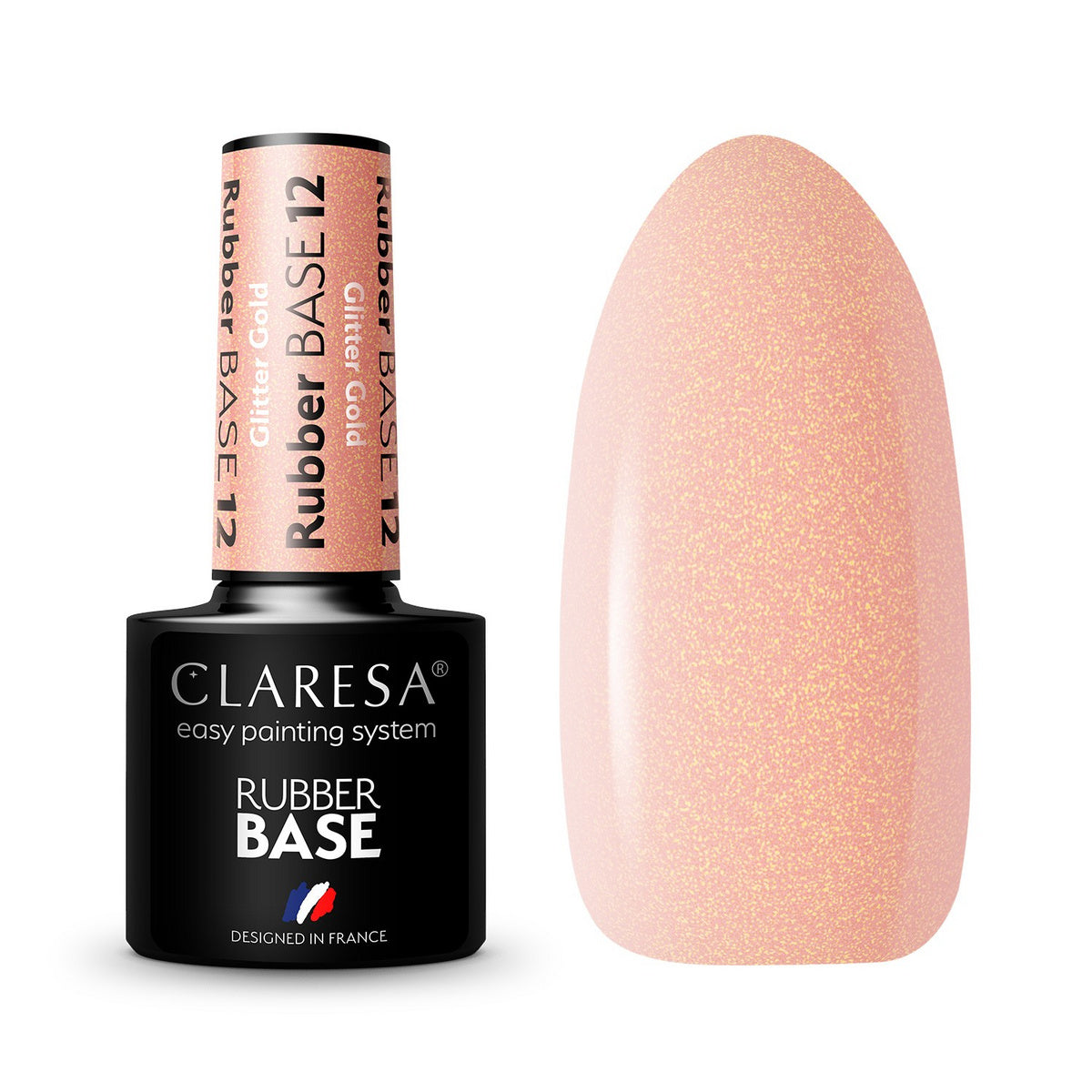 CLARESA Kaučukinė bazė po hibridiniu laku - 12 5g