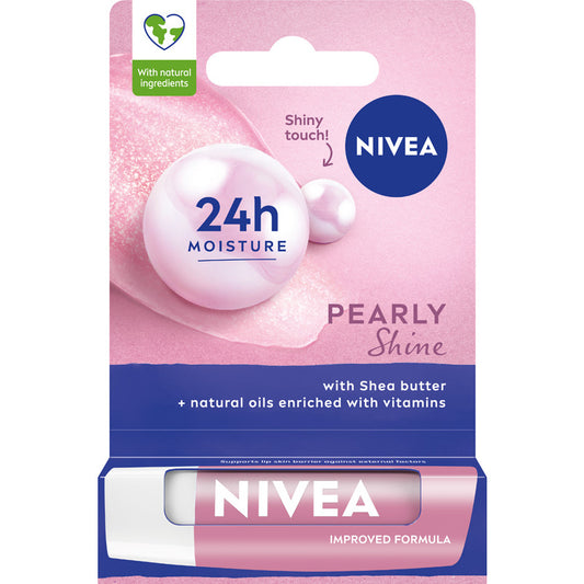 NIVEA Lūpų priežiūros balzamas Perlų blizgesys 4.8 g