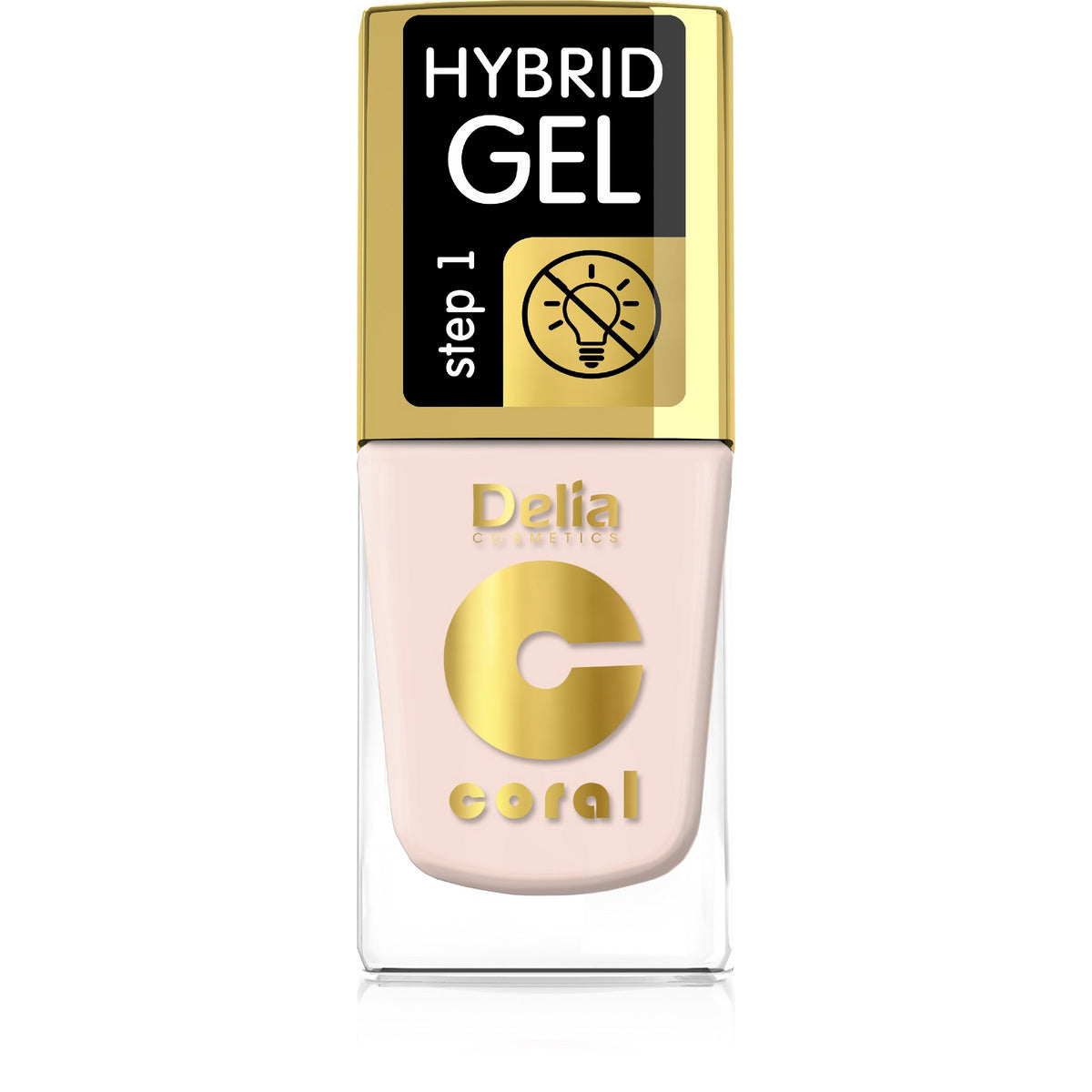 DELIA COSMETICS Coral Hybrid Gel Nagų lakas nr. 67 11ml