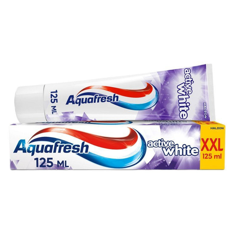 AQUAFRESH Active White Dantų pasta balinanti 125 ml (XXL)
