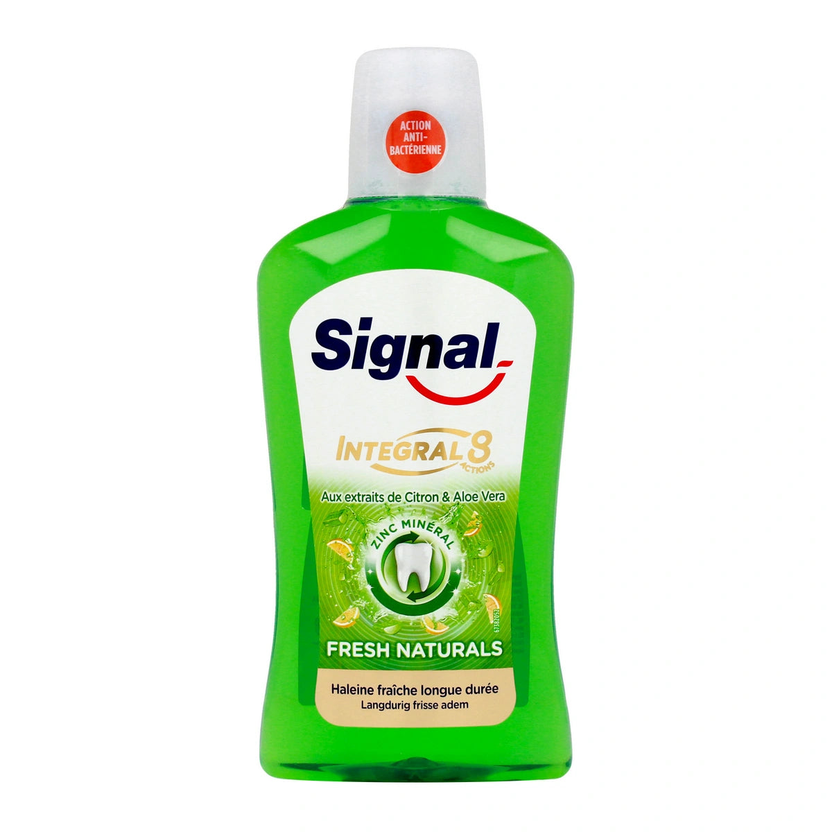 SIGNAL Integral 8 actions Burnos skalavimo skystis Citron & Aloe Vera