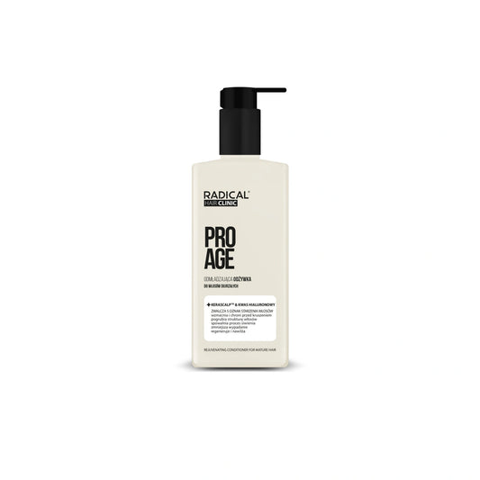 RADICAL HAIR CLINIC Pro Age Atjaunojošs kondicionieris nobriedušiem matiem Kerascalp & Hialuronskābe 200 ml