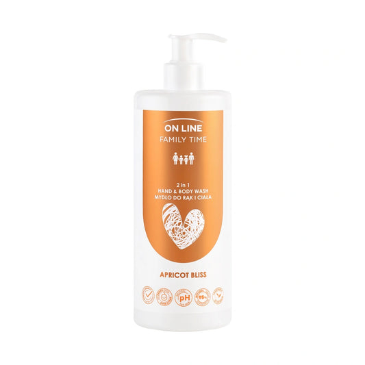 ON LINE Family Time Muilas rankoms ir kūnui 2v1 - Abrikosų palaima 500 ml
