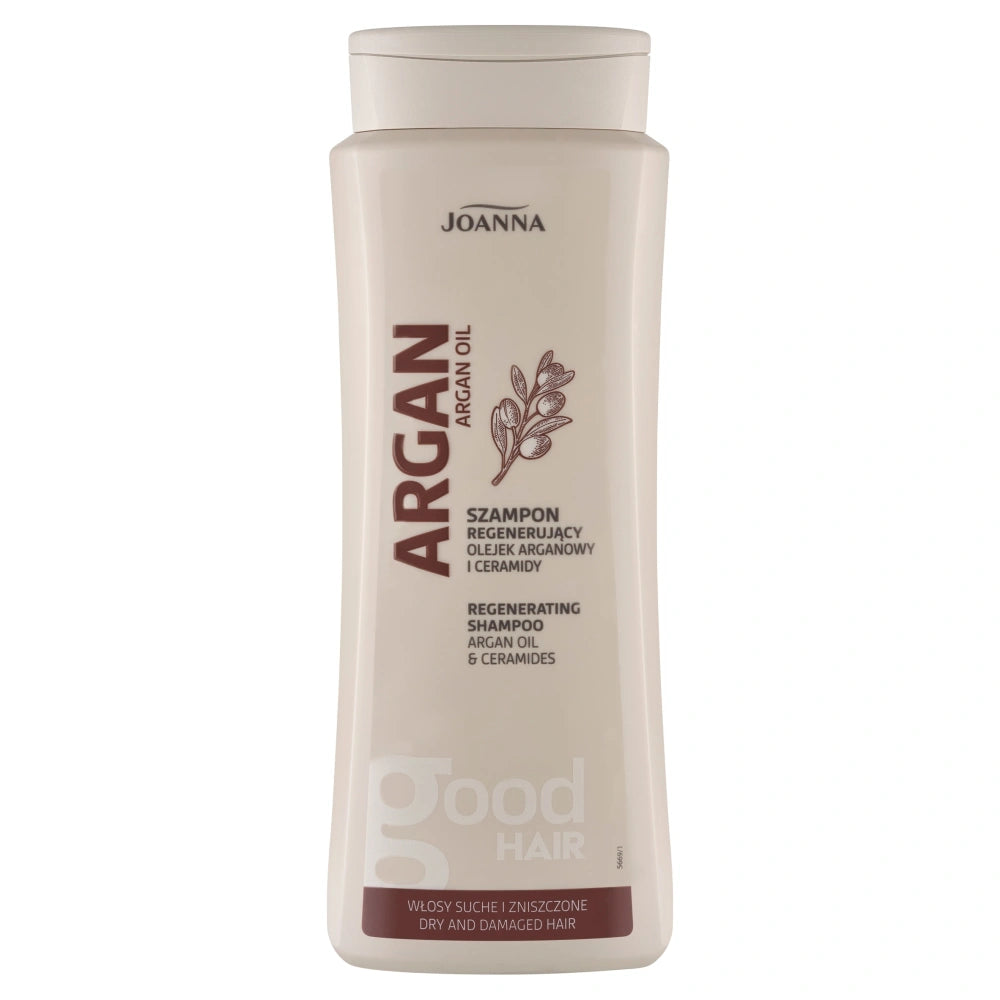 JOANNA Argan Oil Regeneruojantis šampūnas sausoms ir pažeistoms plaukams su argano aliejumi 400 ml