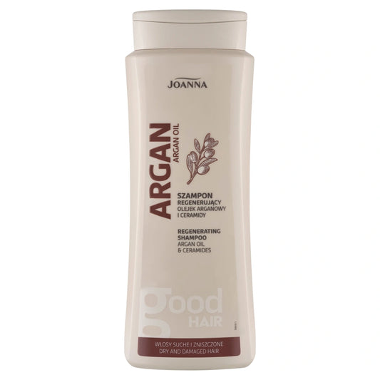 JOANNA Argan Oil Regeneruojantis šampūnas sausoms ir pažeistoms plaukams su argano aliejumi 400 ml