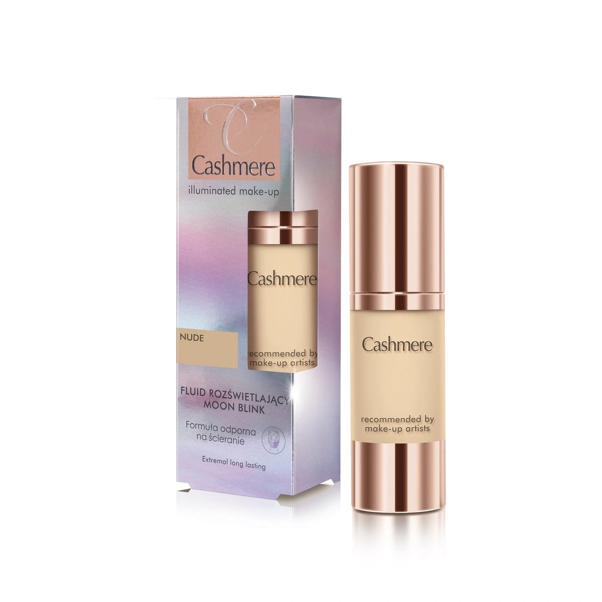 CASHMERE Švytintis makiažo skystis Nude 30 ml