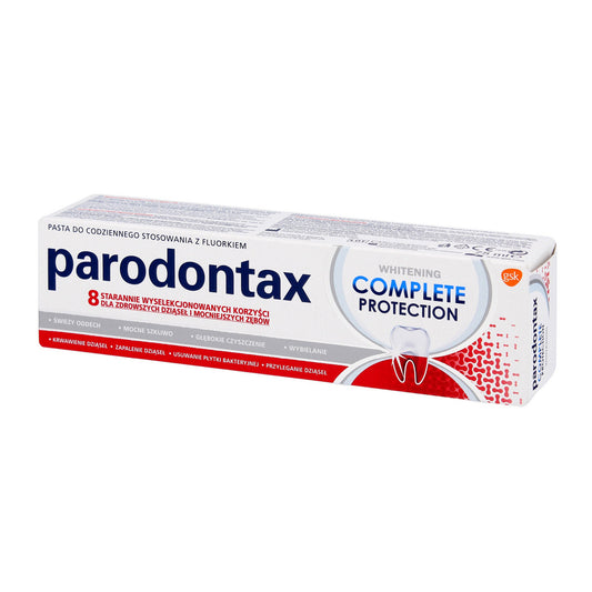 GSK PARODONTAX Pasta Completa Apsauga Balta