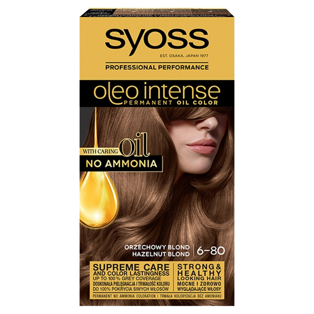 Schwarzkopf Syoss Plaukų dažai Oleo 6-80 lazdyno blondinas 1op.
