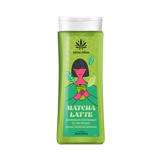 JOANNA Niezłe Ziółko Matcha Latte dušo gelis ekstremaliai gaivinamasis 300 ml