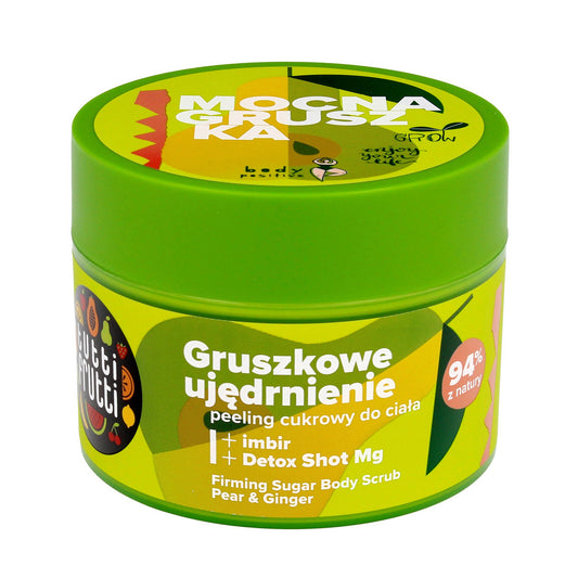 TUTTI FRUTTI Stangrinantis cukraus šveitiklis kūnui Kriaušė ir Imbier 300 g