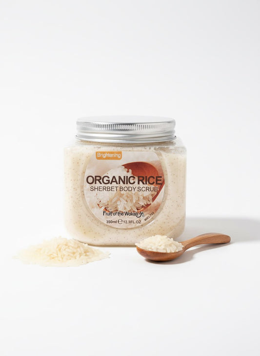 Organic Rice Sherbet Body Scrub – Kūno šveitiklis su ekologiškais ryžiais